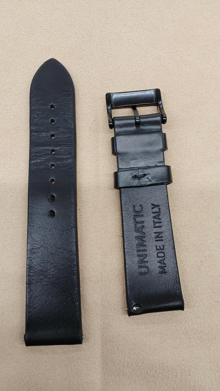 Unimatic U5S-BLN Automatic Dive Watch Leather Canvas Strap #M-1930