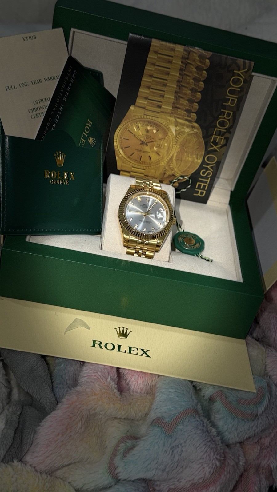 Rolex Oyster Perpetual Datejust Yellow Gold Please Read Description
