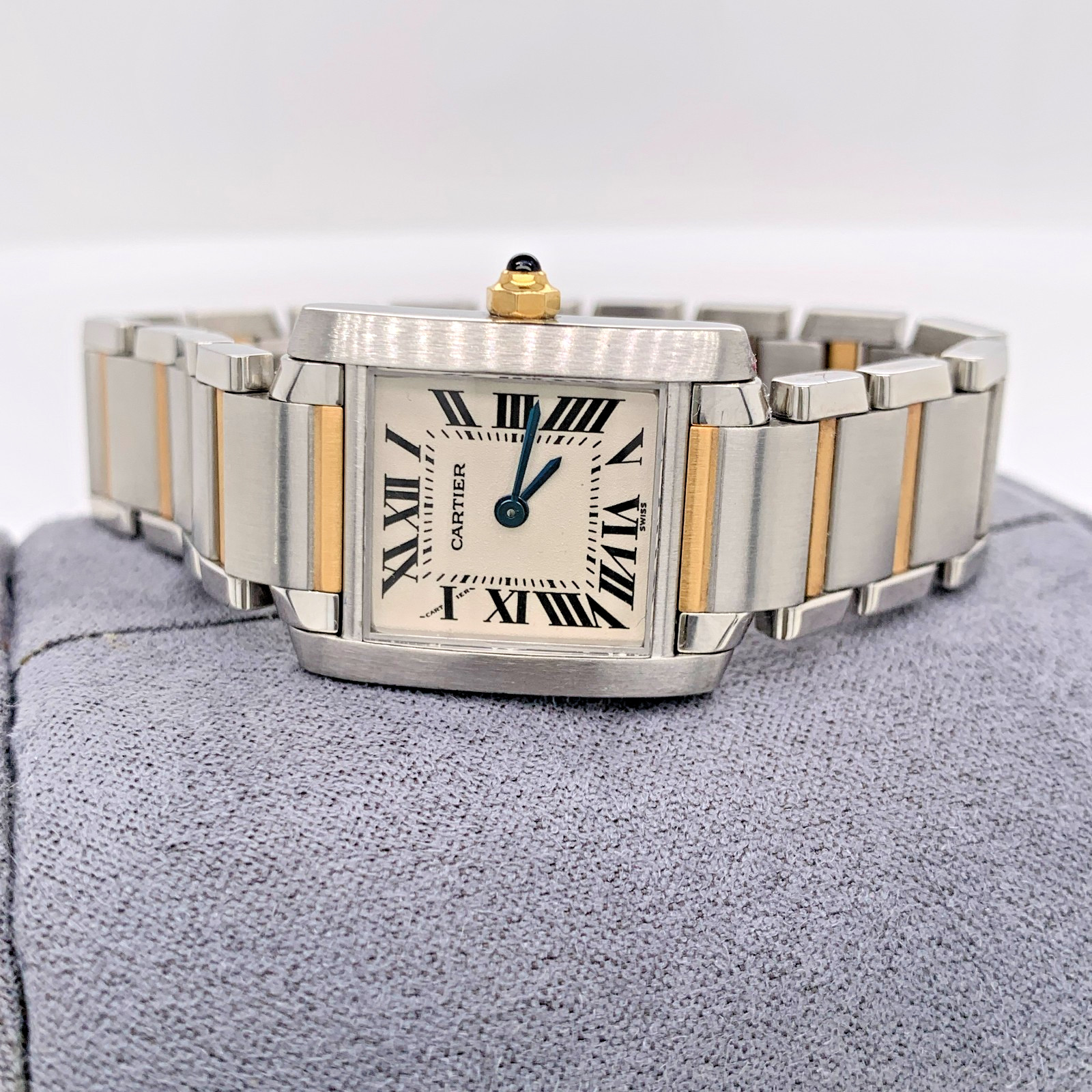 Cartier Tank Francaise TWO Tone 18K & St Steel 20mm 2384 Quartz