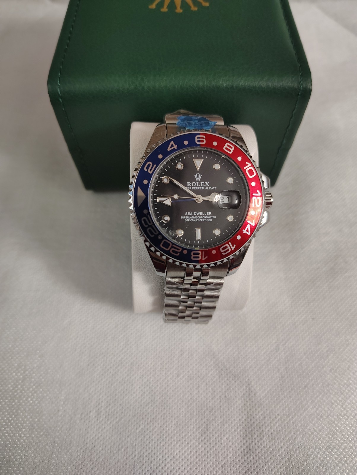 Rolex Sea-Dweller Black Dial Red/Blue 24-Hour Bezel Auto Date w/ Box