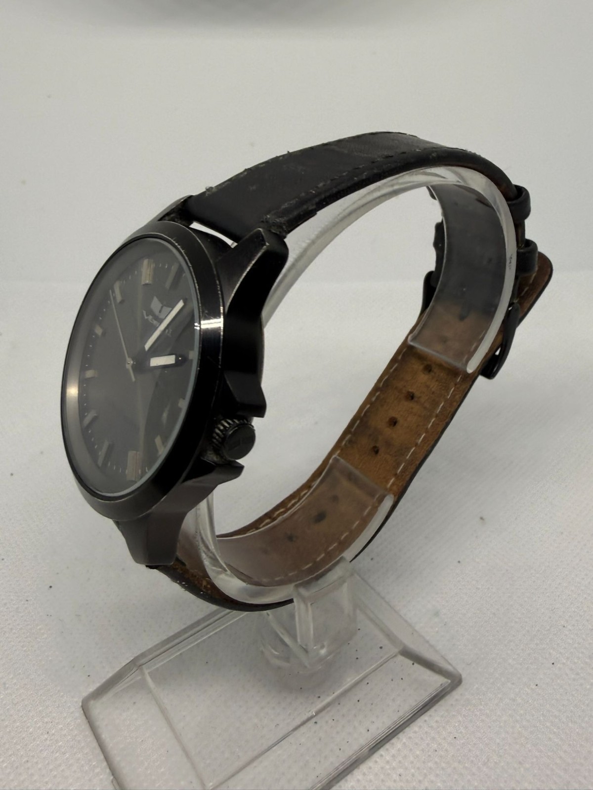 Vestal Heirloom Watch Matte Black Case Dark Grey Dial Luminous Hands