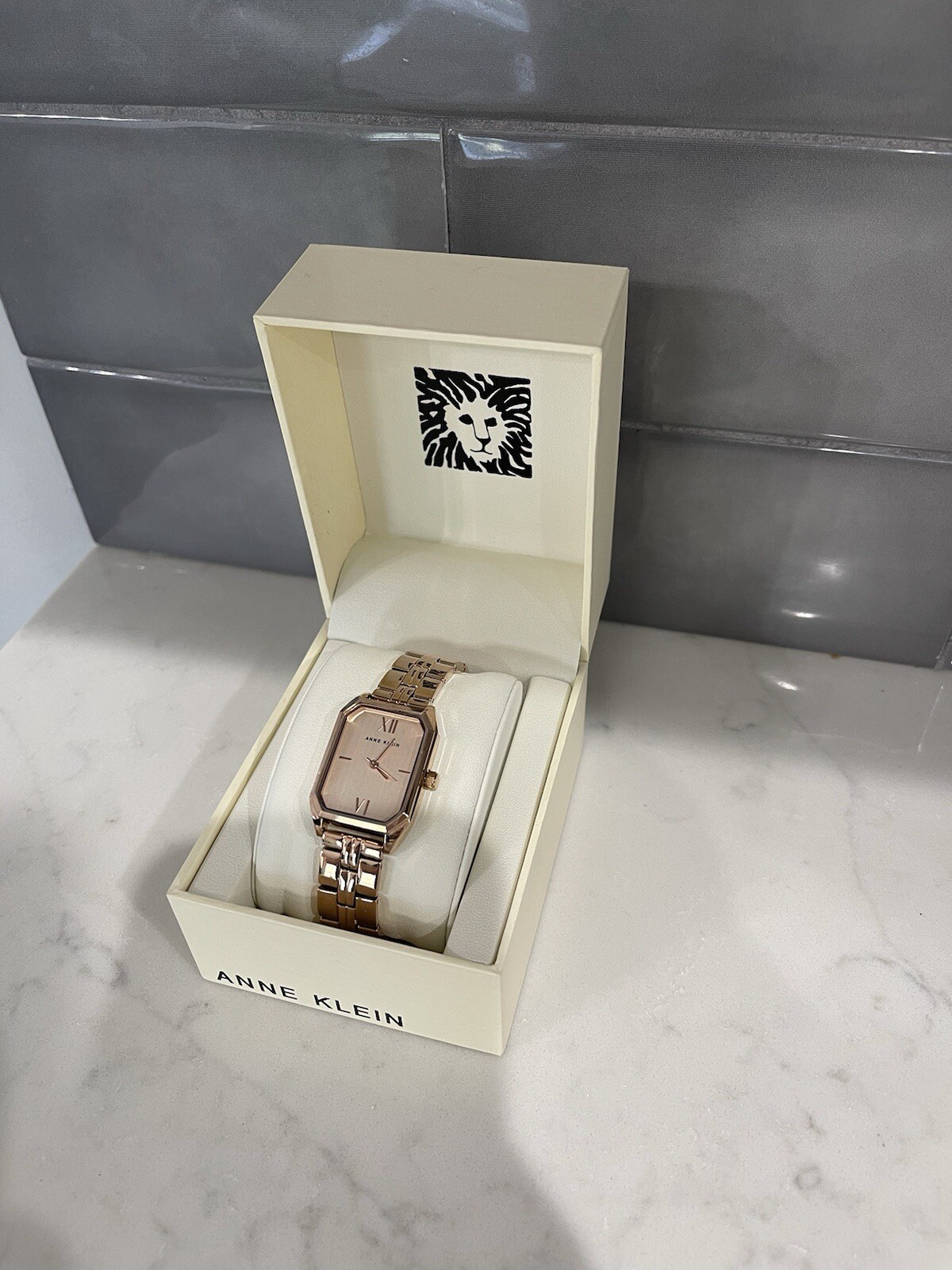 Anne Klein Womens Watch, AK/3774RGRG Rose Gold, Elegant Dress Watch, Pink Gold