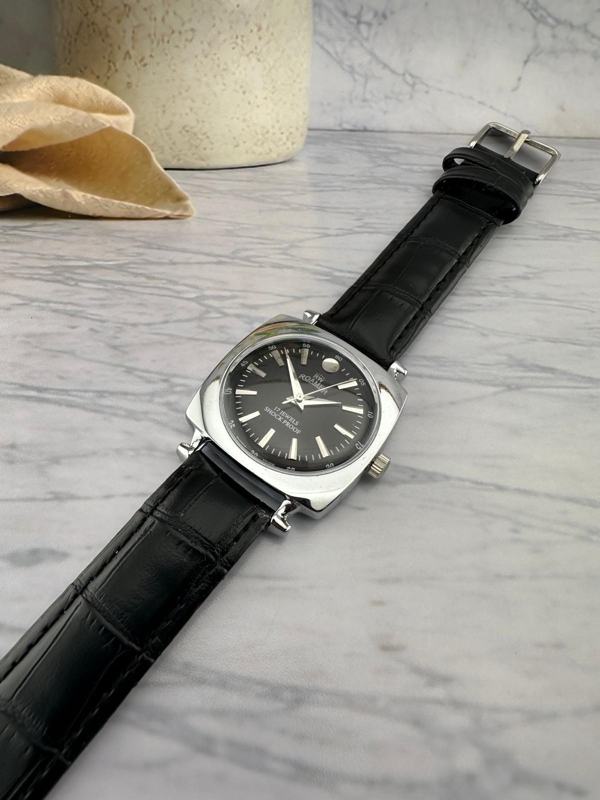 Vintage Roamer ST96 Hand Winding 17 Jewel Mechanical Men’s Wrist Watch