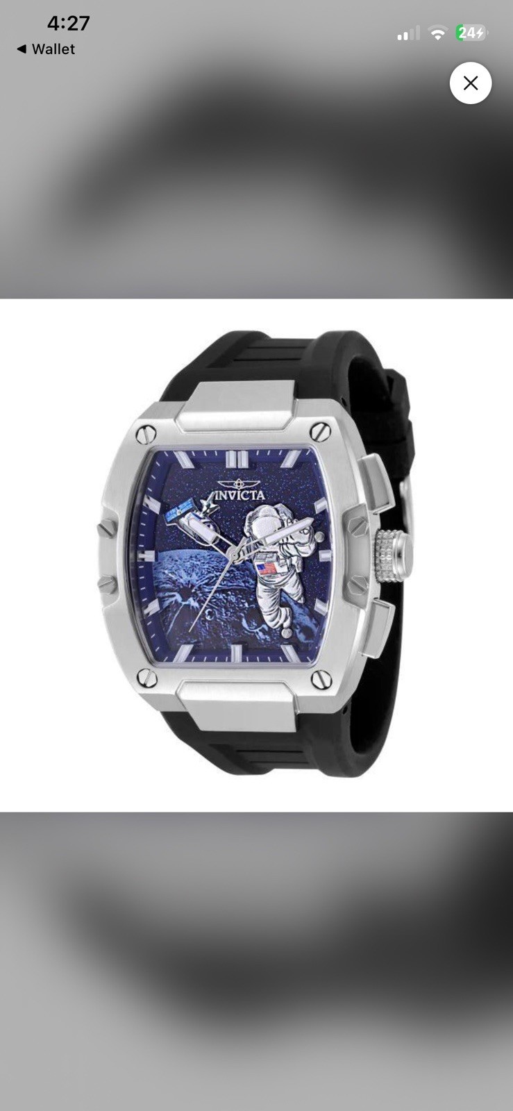 Invicta S1 Rally Moonlander Artemis ll USA Moon Expedition Men’s Watch 43mm NEW!