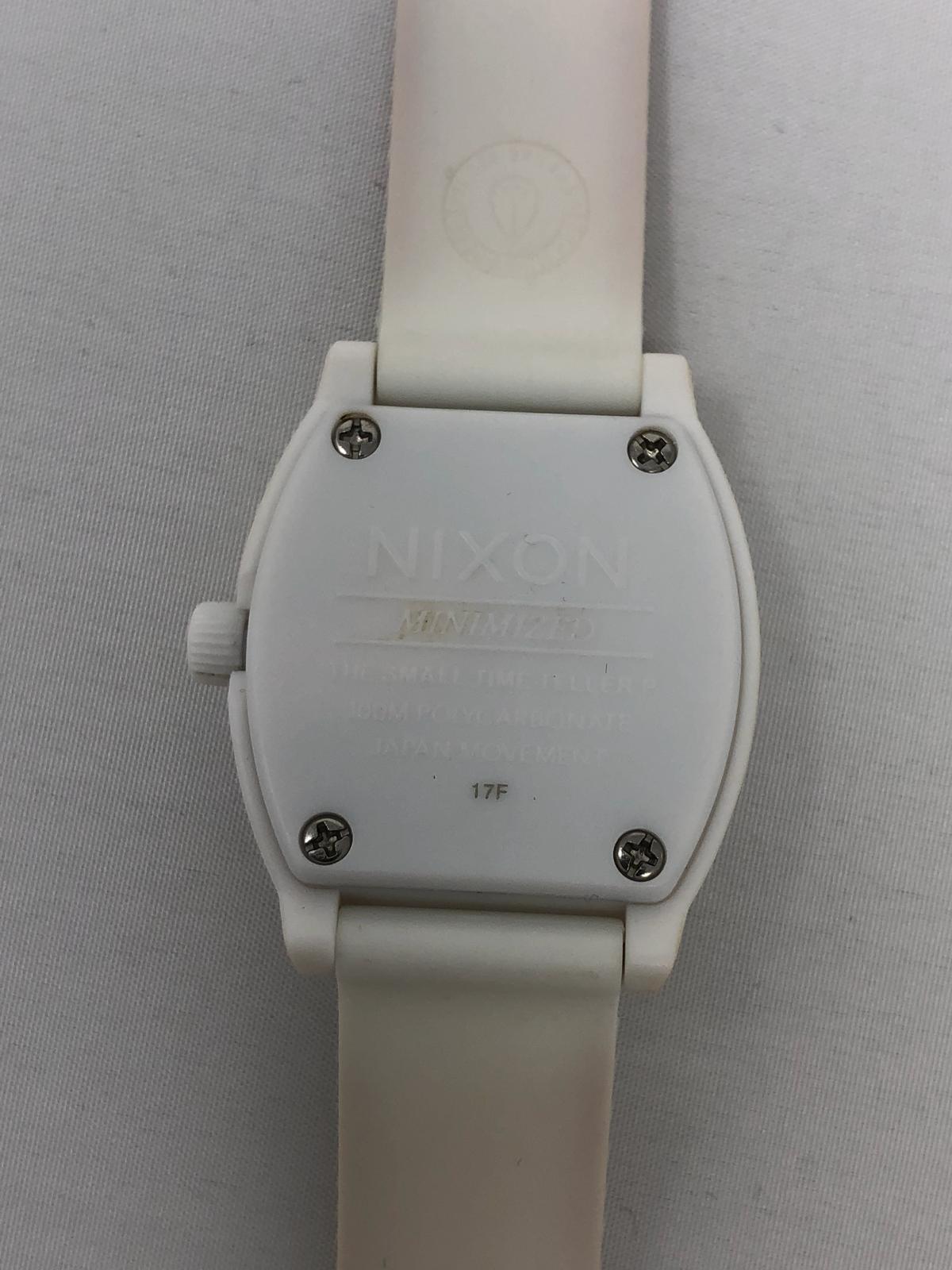 Nixon Time Teller White Dial Polycarbonate Women’s Watch A425100 A425-100 SD9