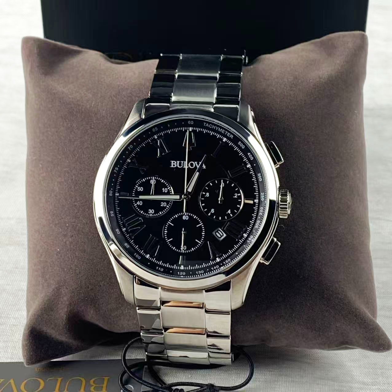 Bulova 96B288 Men’s Wilton Chronograph Quartz Watch Stainless Steel 46.5 mm