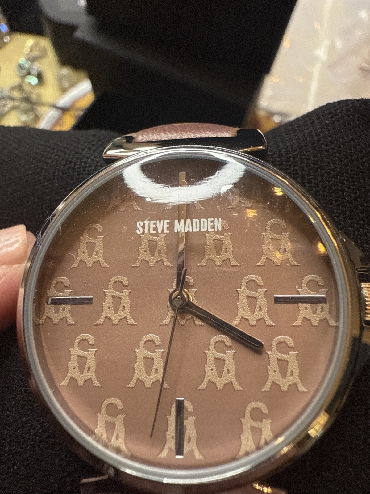 Steve Madden Women’s Dual Colored Dark Brown and Light Brown watch
