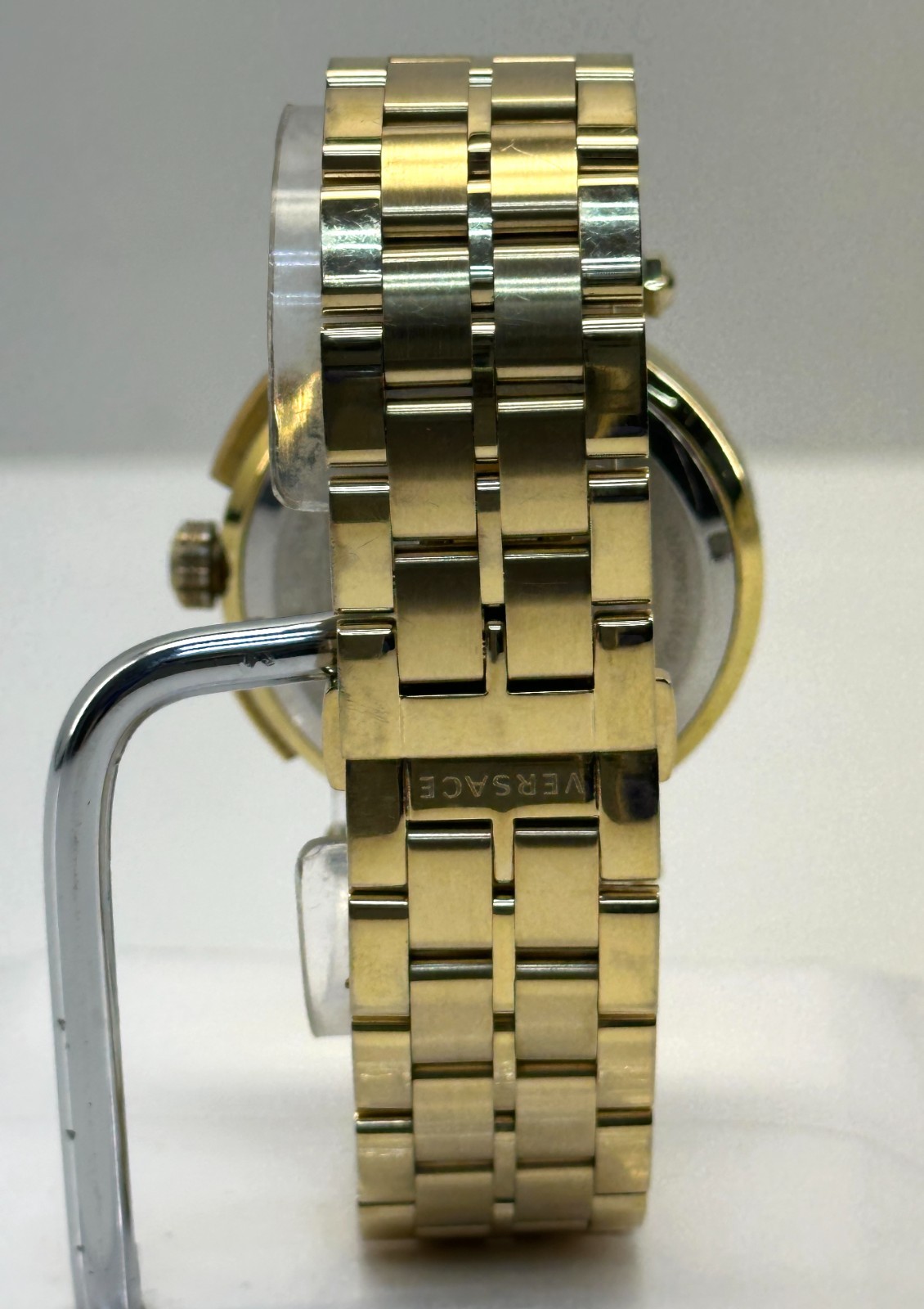 Versace GRECA CHRONO 45mm Mens Gold / Black Dial Watch VEPM00720 #176