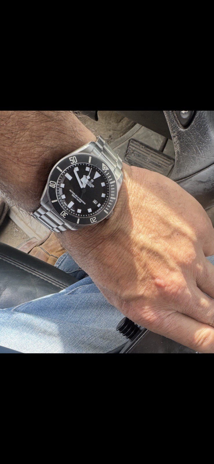Tudor Pelagos 25500TN 42mm Black Dial 500m Auto Date Diver Watch w/ Box & Papers