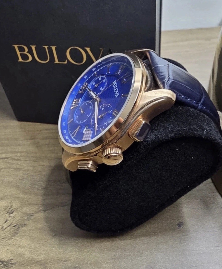 Bulova Wilton 97B170 Blue Dial Chronograph Men’s Watch