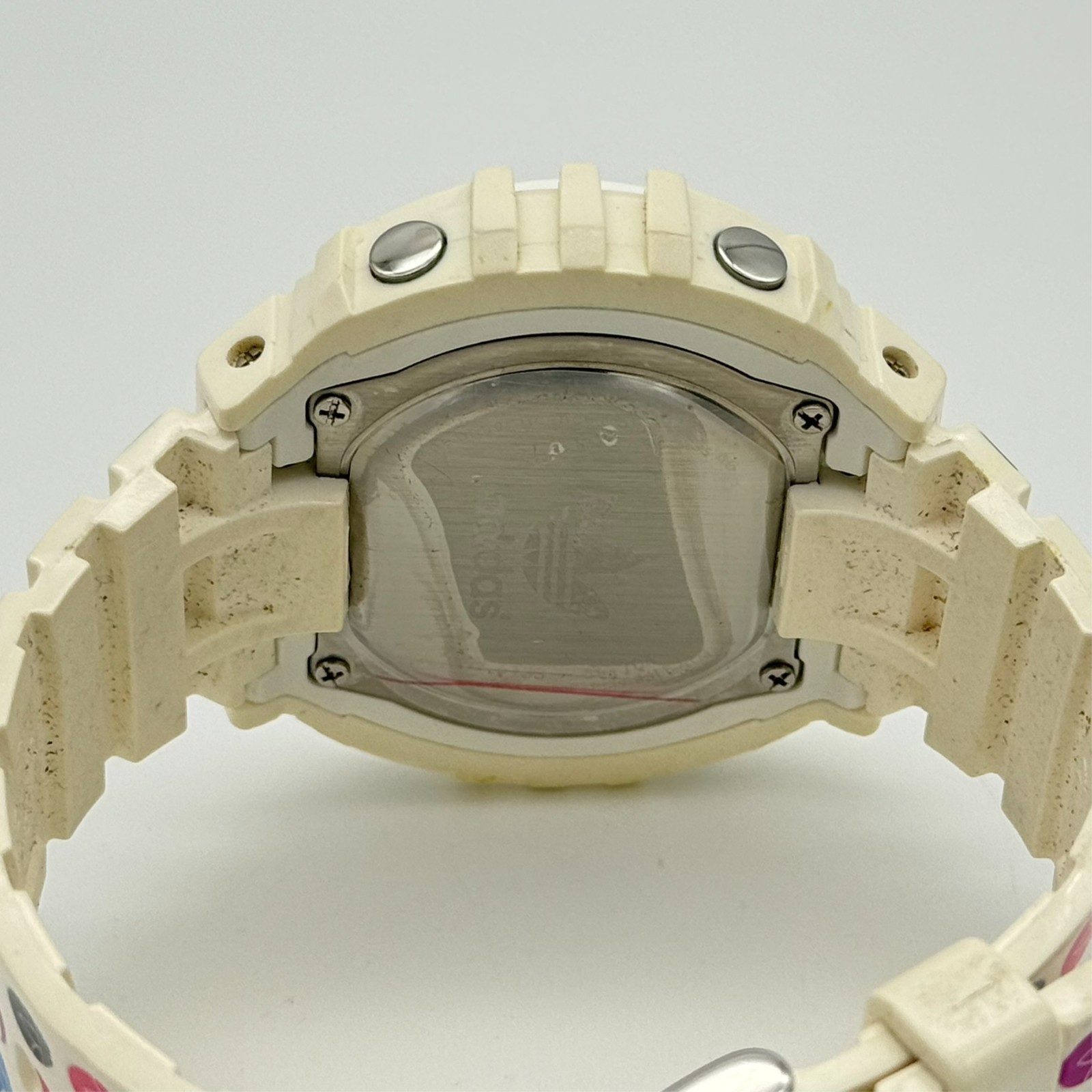Unisex ADIDAS White & Multicolor Rubber Modern Digital Sport Watch, 53mm ADH6133