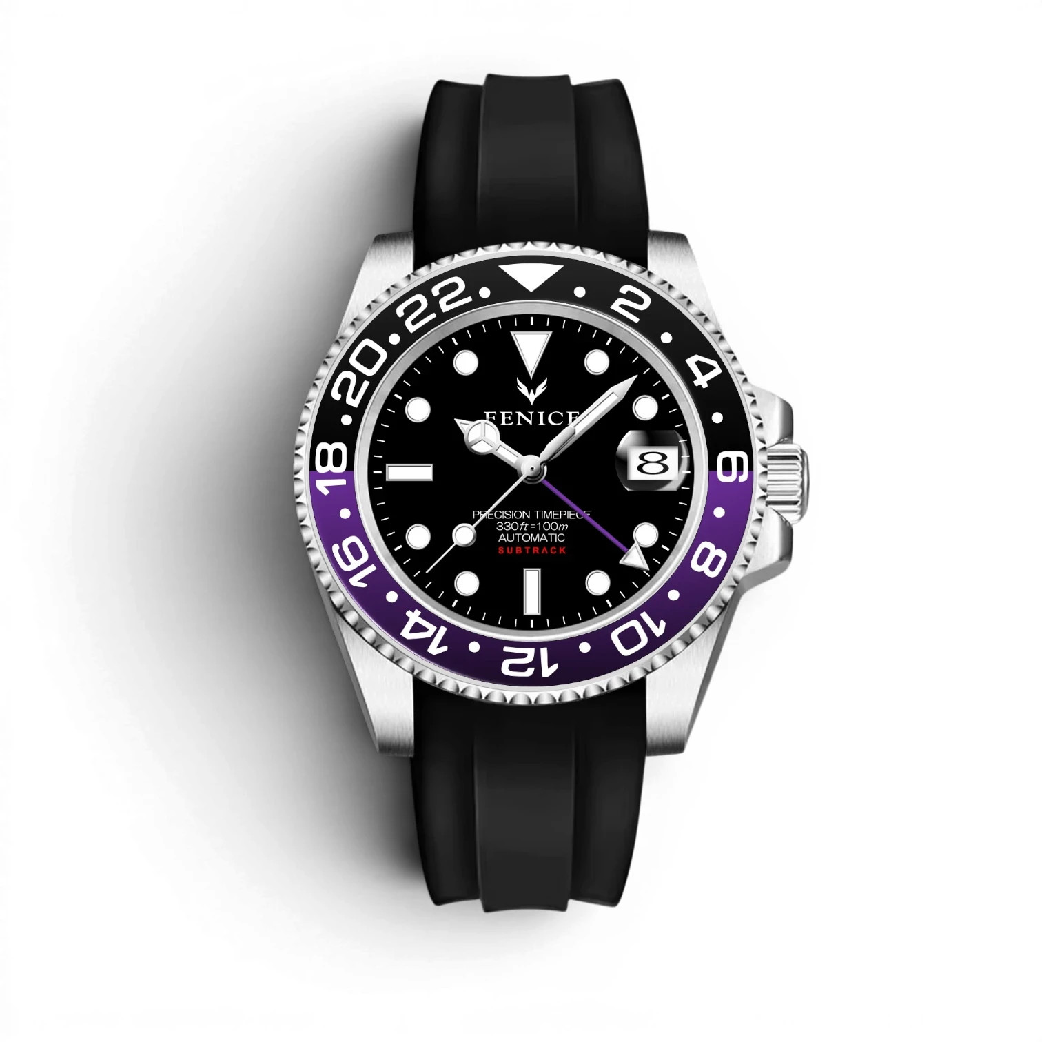 Fenice Subtrack GMT Automatic Watch NH34A Seiko 10ATM Analog
