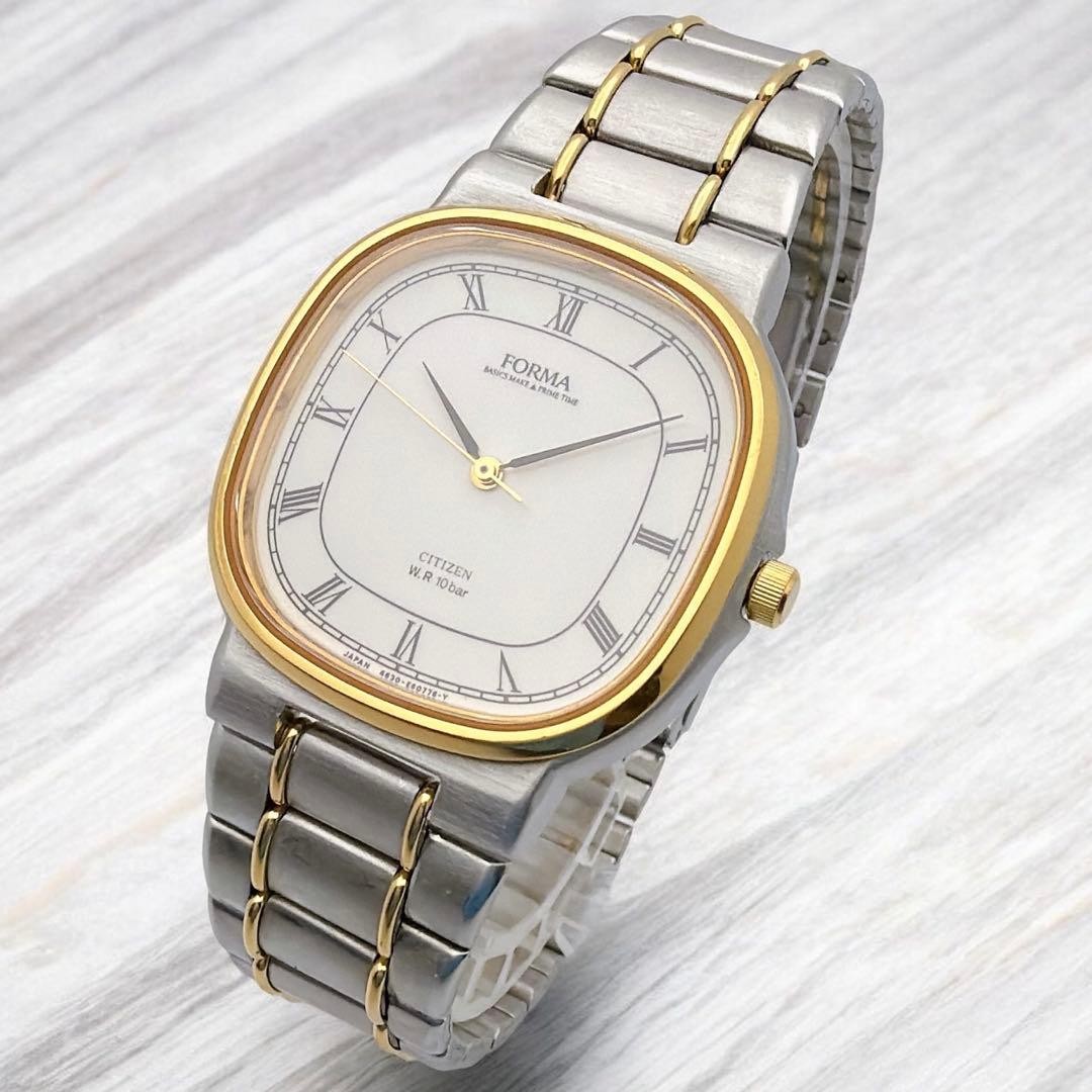 Citizen Square Roman Quartz Mens Watch wrist 18cm/7.1in No Box/Accessories