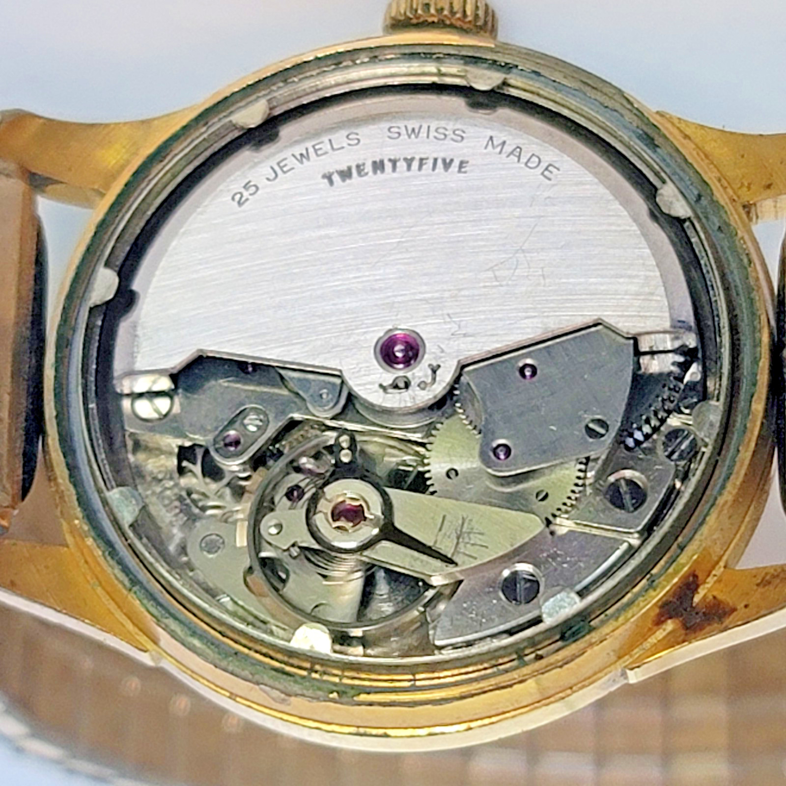 Vintage MuDu Doublematic 25 Jewel Automatic Felsa 692 Swiss Watch GF RUNS – SB19