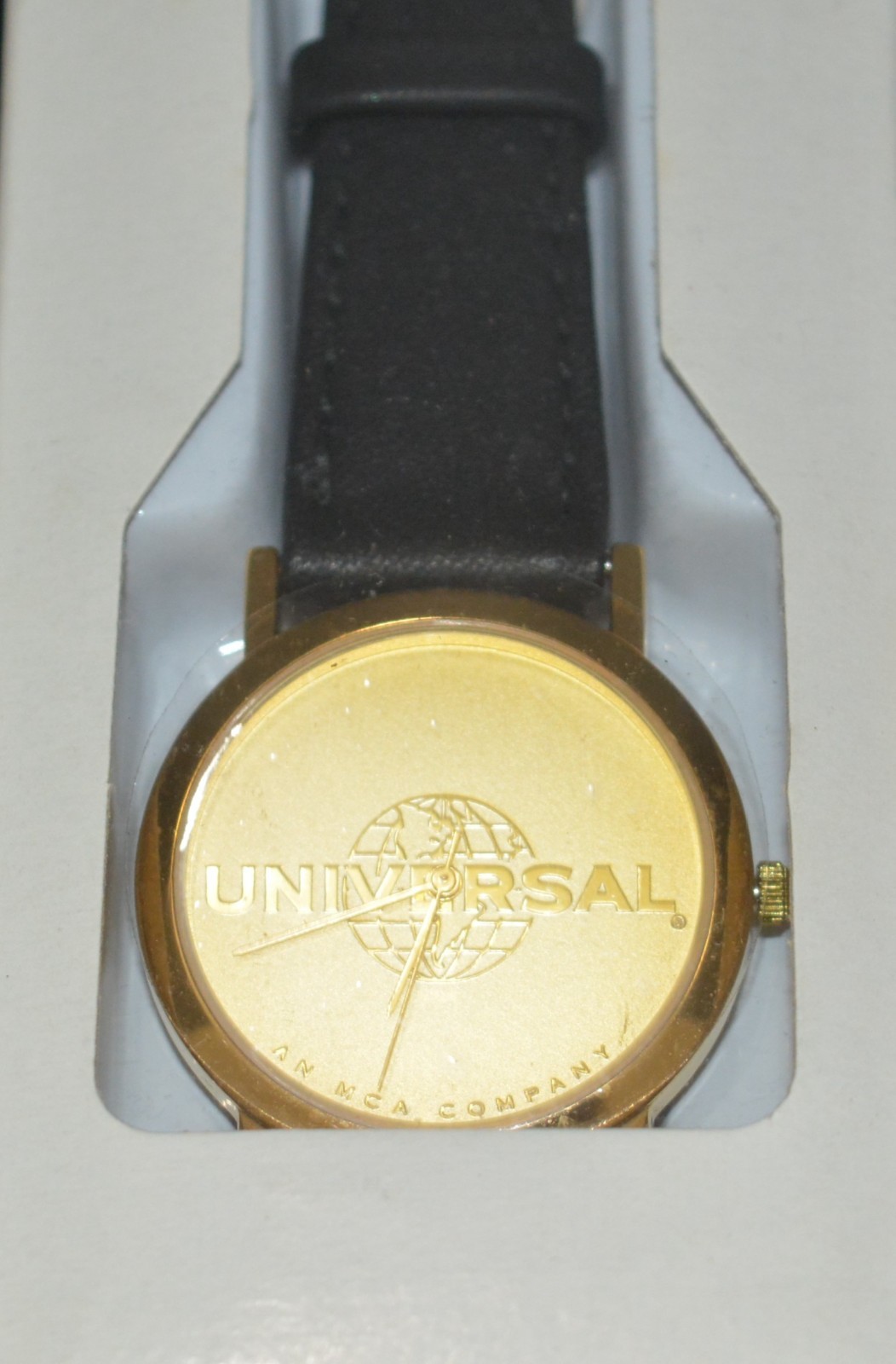 MCA/UNIVERSAL STUDIOS Wrist Watch Goldtone VHS Movie Promo 1990s