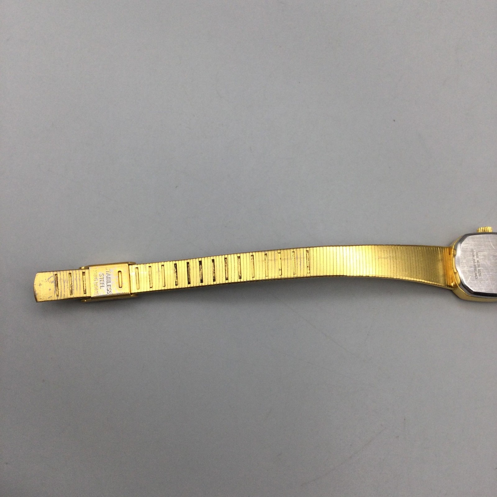 Vintage Dufonte Lucien Piccard Womens Watch 16mm Gold Tone New Battery 7.5″