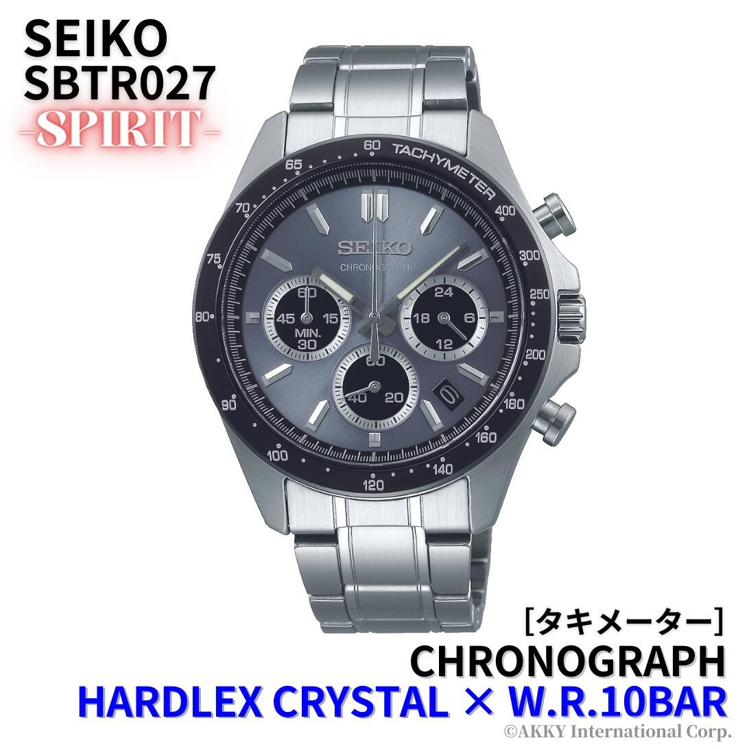 SEIKO Spirit SBTR027 Quartz Chronograph Blue Men’s Watch Authentic Japan