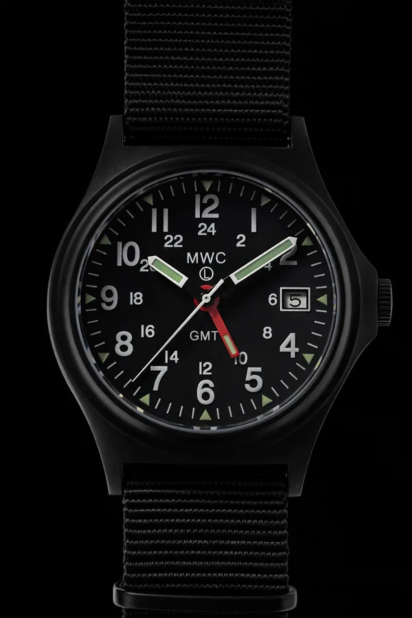 MWC GMT (Dual Time Zone) 200m Military Watch PVD Screw Crown Sapphire Crystal