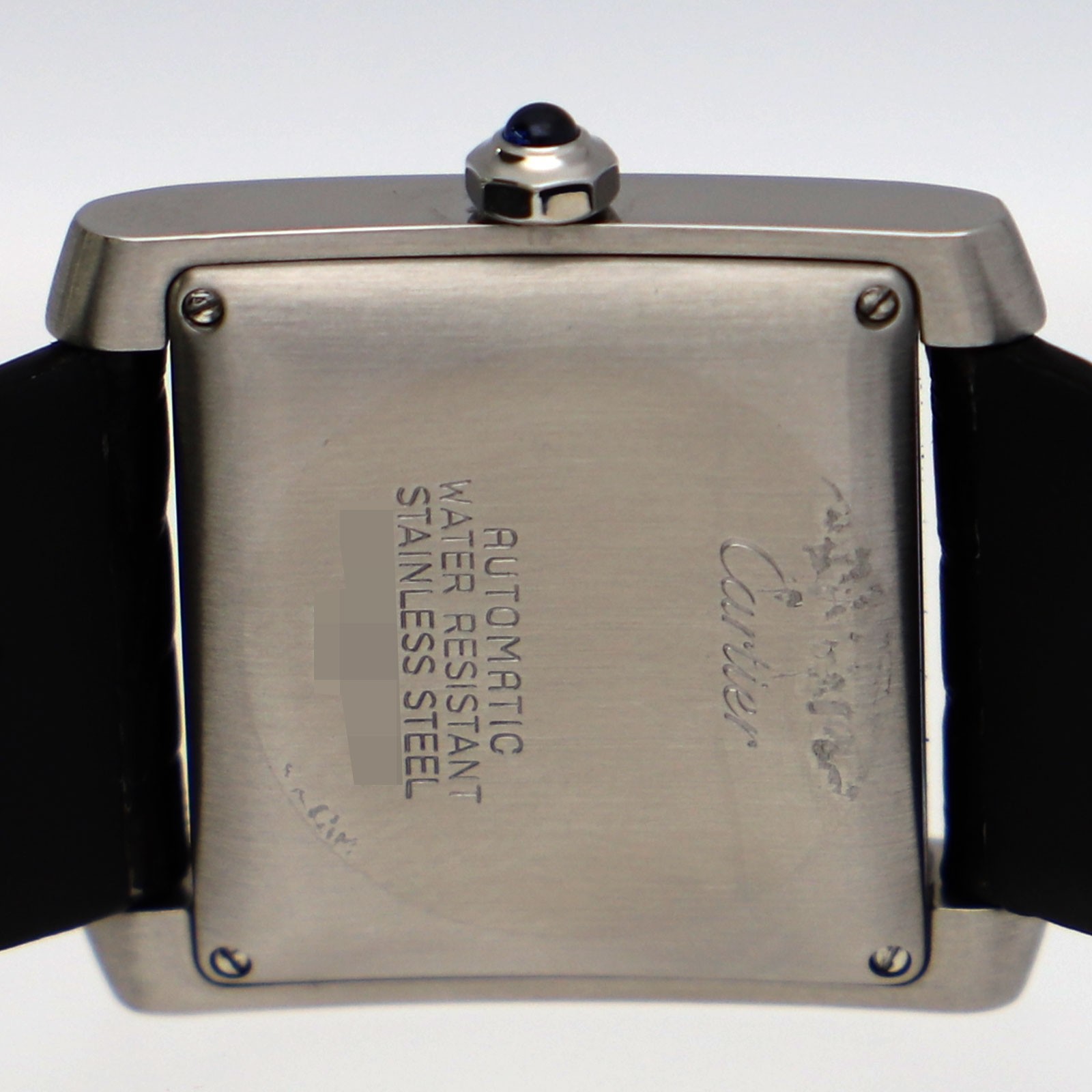 CARTIER W51002Q3 Tank Francaise Silver Dial Automatic Stainless Steel Leather