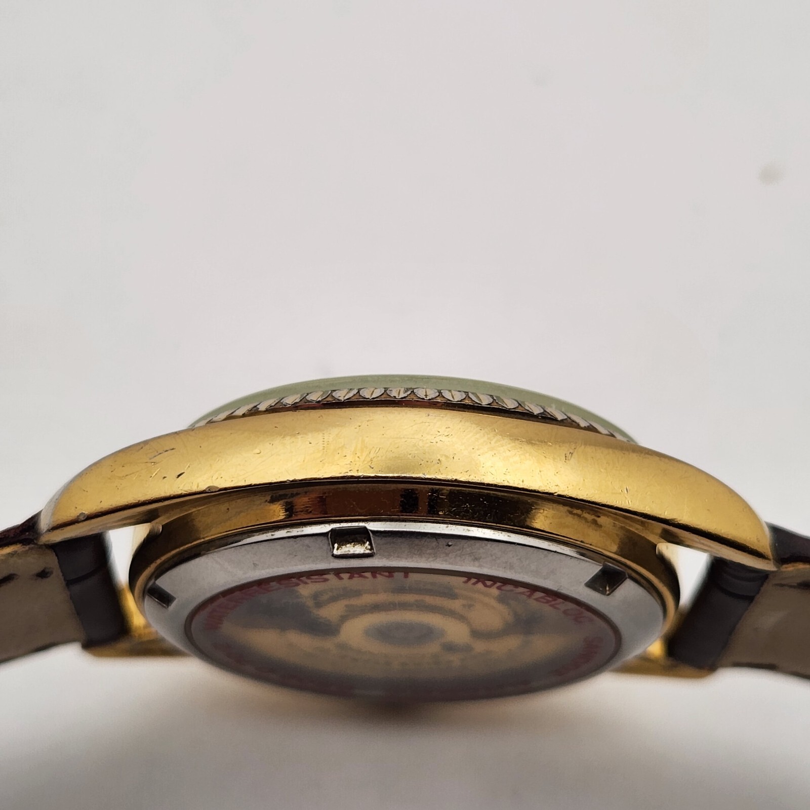 Vintage Sandoz men’s automatic watch 25Jewels diamond hour markers ETA 2824
