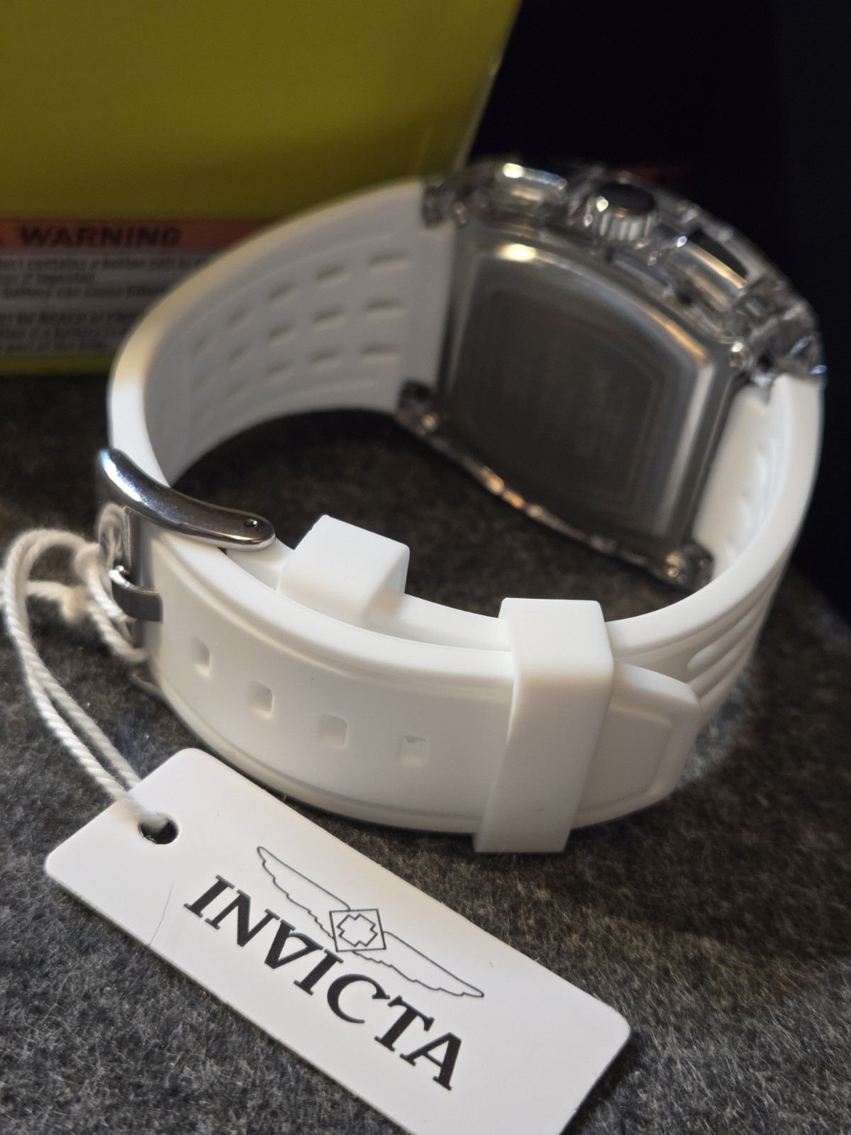 New – Invicta S1 Rally Allogrip Men’s Quartz Watch – 42mm White Tone – 70145