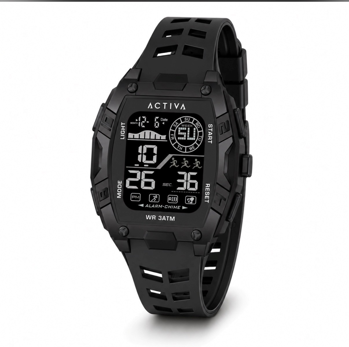 Activa Zalix X Invicta Digital Men’s Watch – 46mm. Black (ACW8130-004)