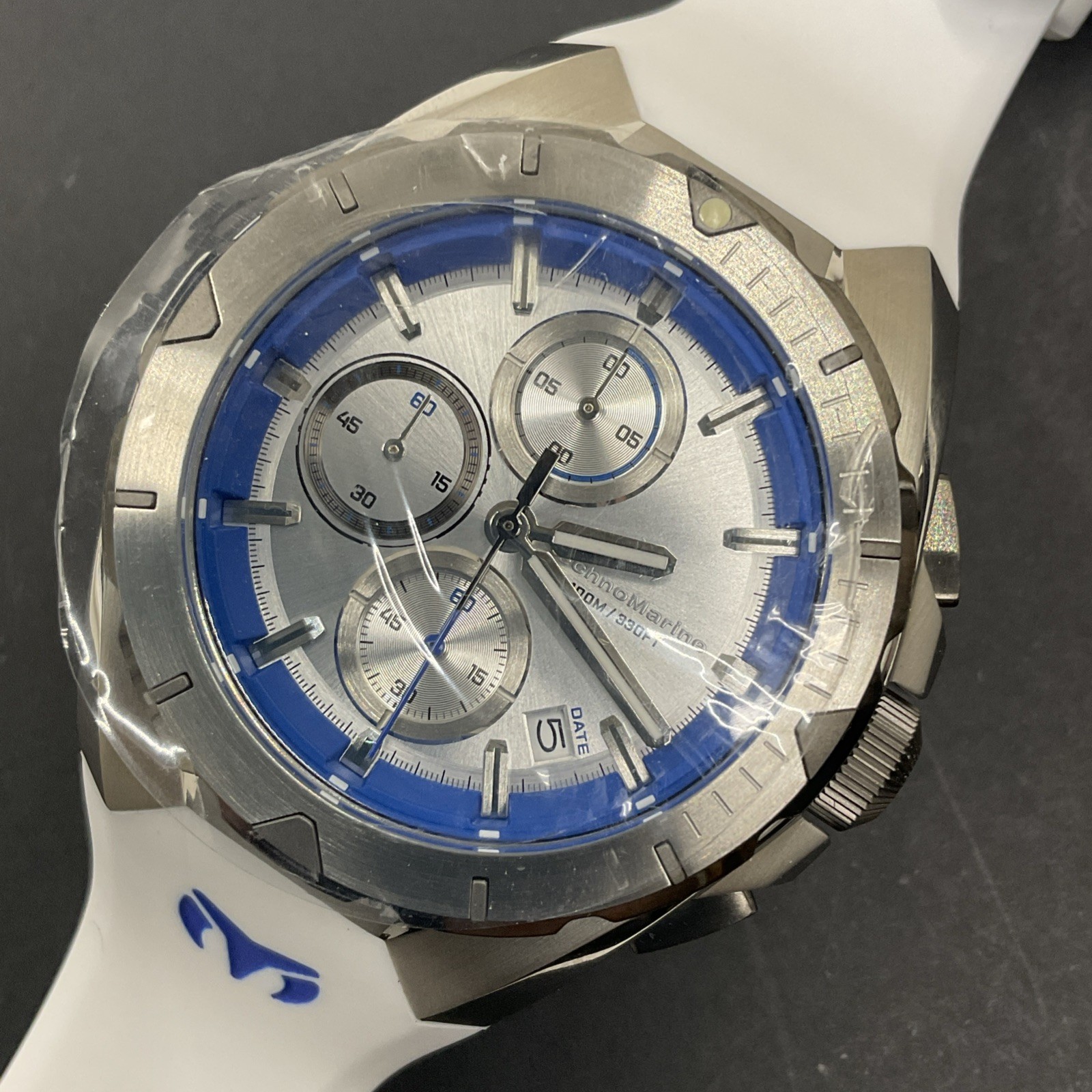 TechnoMarine Men’s Ocean Victory 41.3mm Quartz Watch TM-318136 Blue White