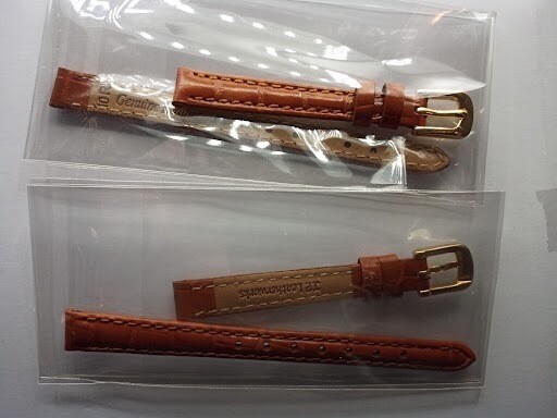 CASE OF 50 – JP LEATHERWORKS WOMENS GENUINE LEATHER ALLIGATOR WATCHBAND 10MM 10R
