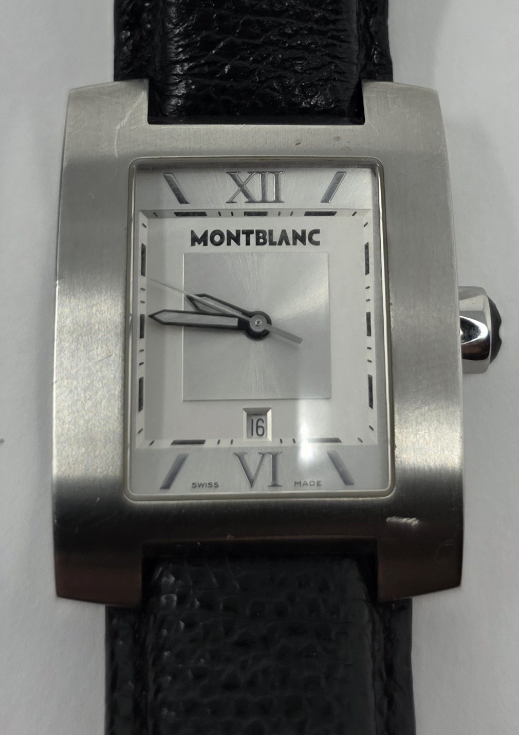 Montblanc Profile Watch 7048 Quartz Mens Swiss Made In Excellent Condition