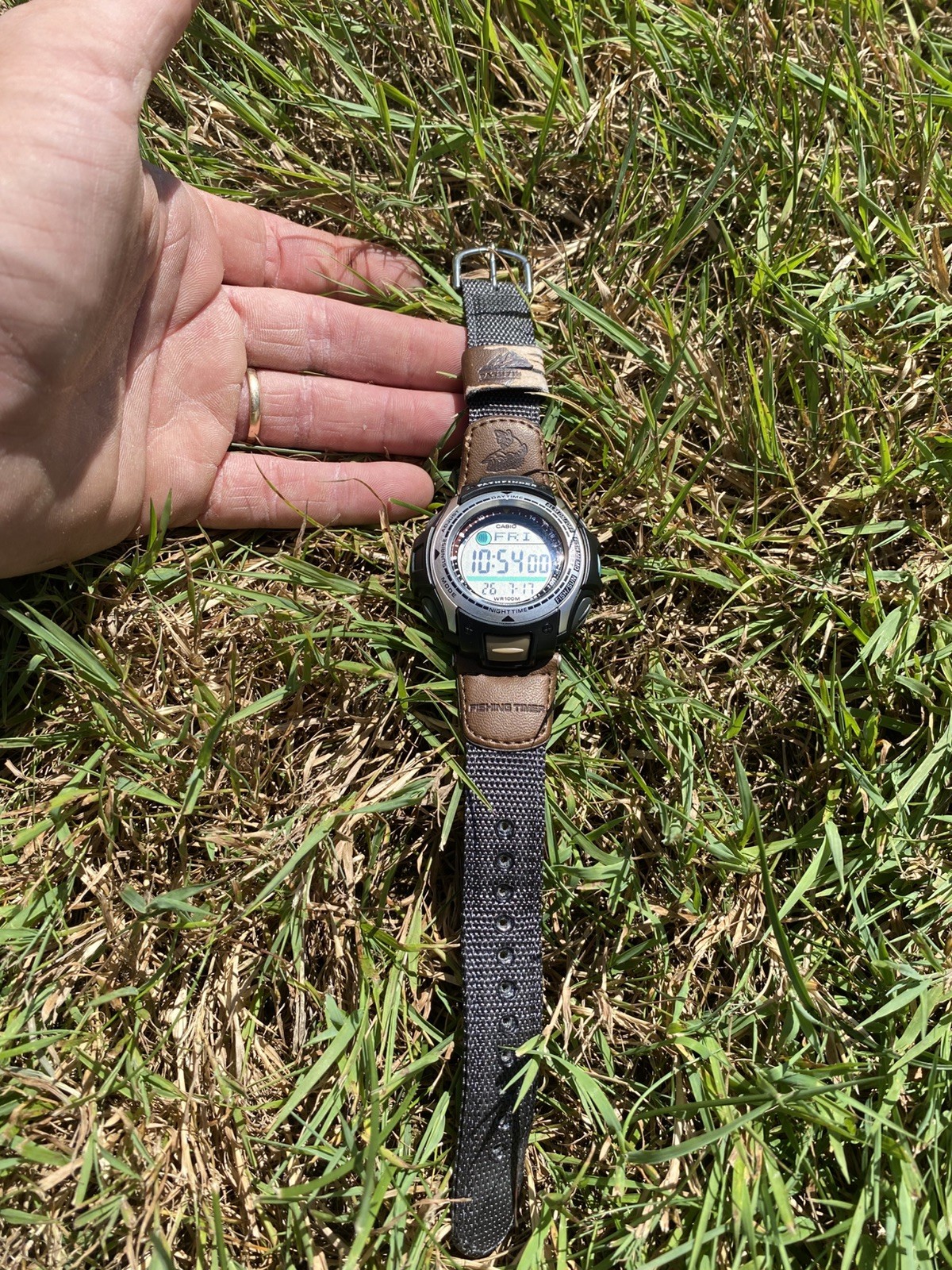 Casio Pro Trek Pathfinder Fishing Timer PAS400B Digital Quartz Watch