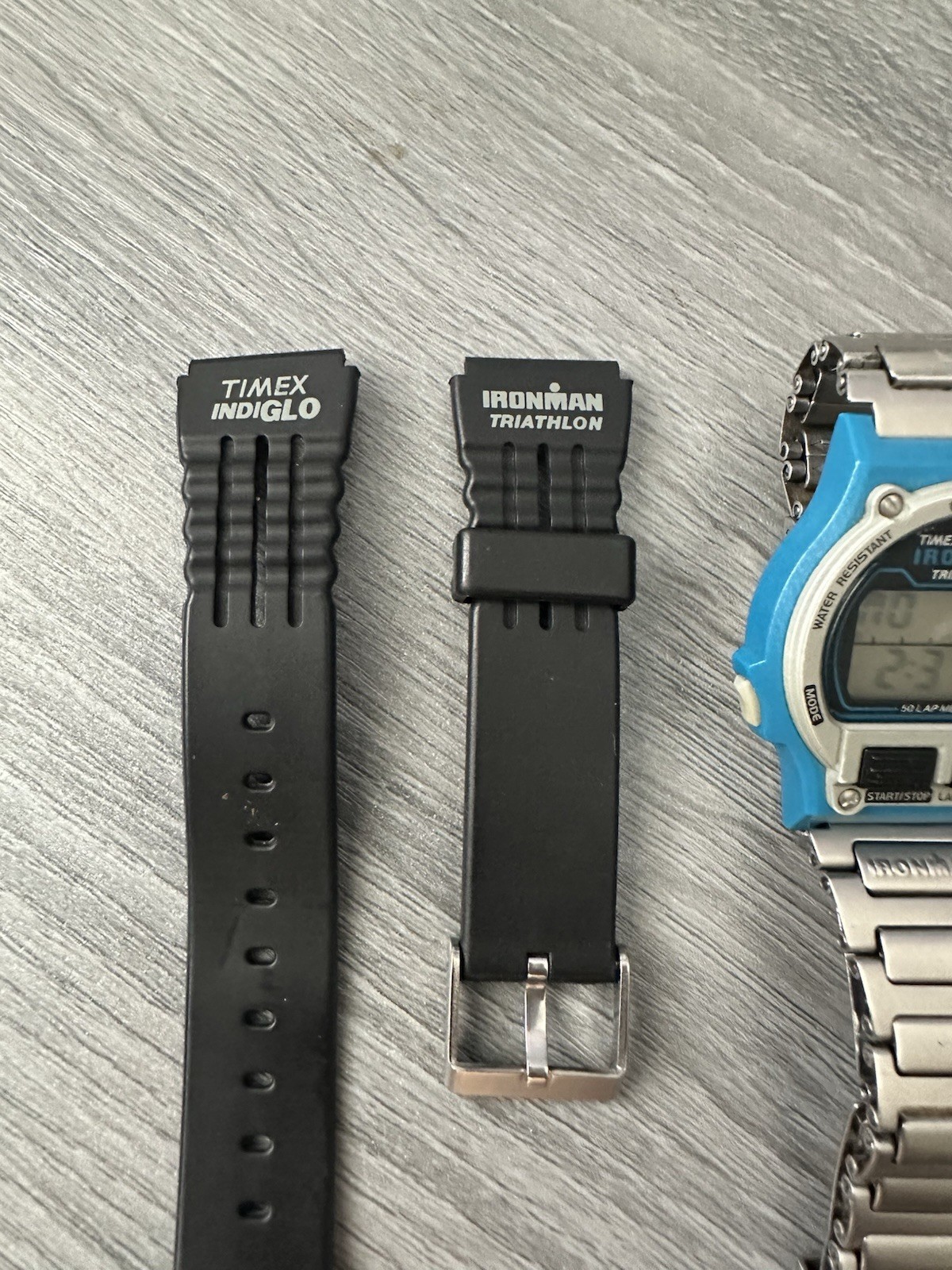 Rare Vintage Men’s Timex Ironman Blue Original Steel Band 50 Lap Working (2)