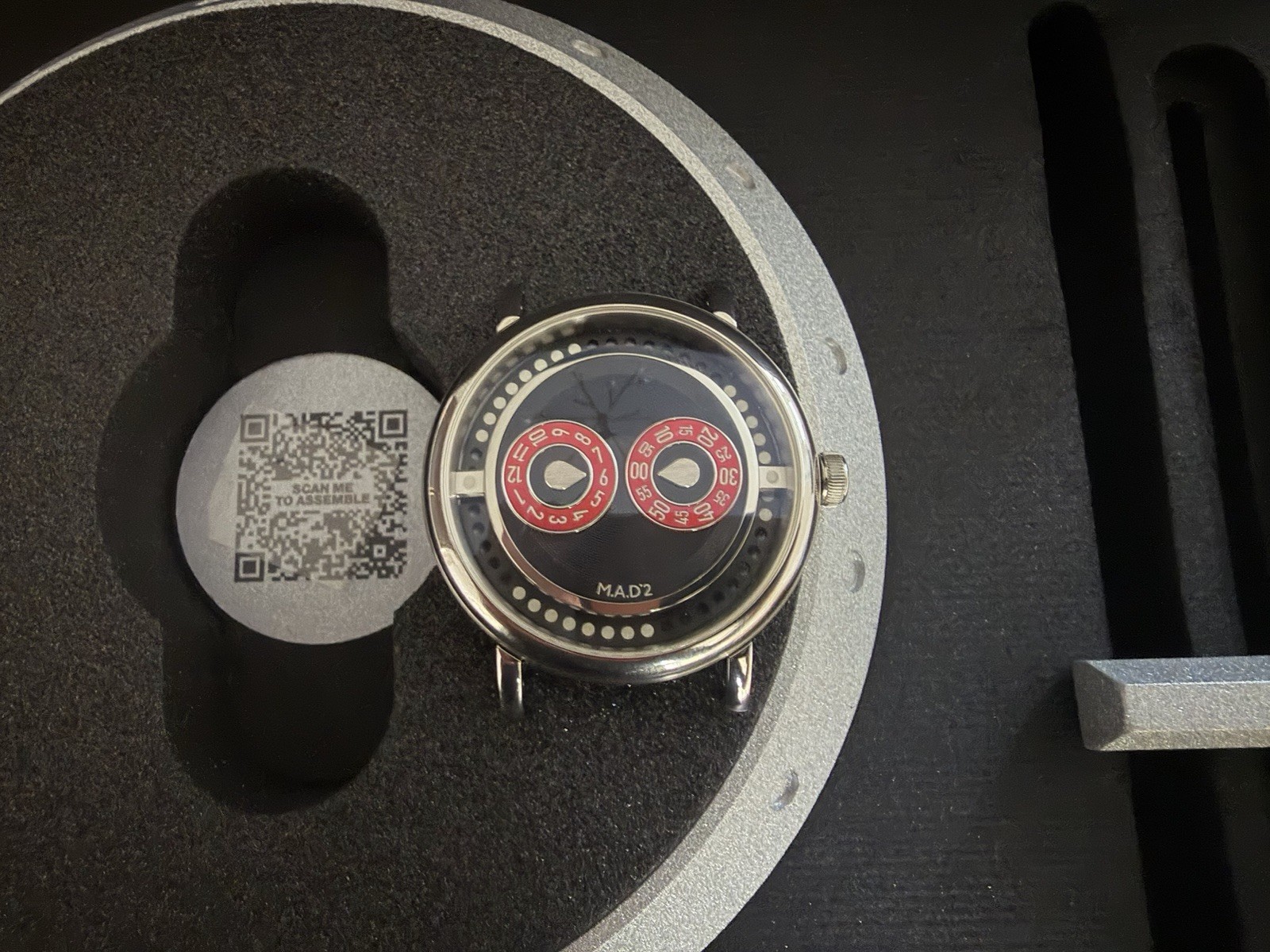 MB&F M.A.D.2 R&B Red & Black with Box and All Accessories, redemption