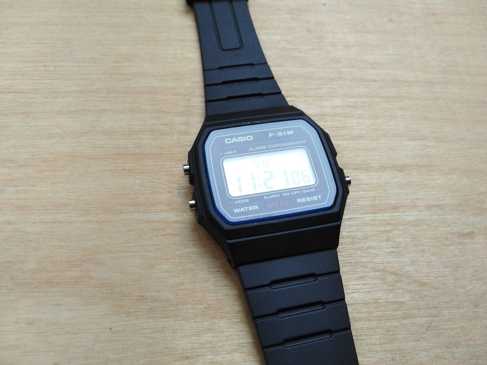 Casio Standard Digital Black Resin Band Watch F91W-3D F-91W-3D