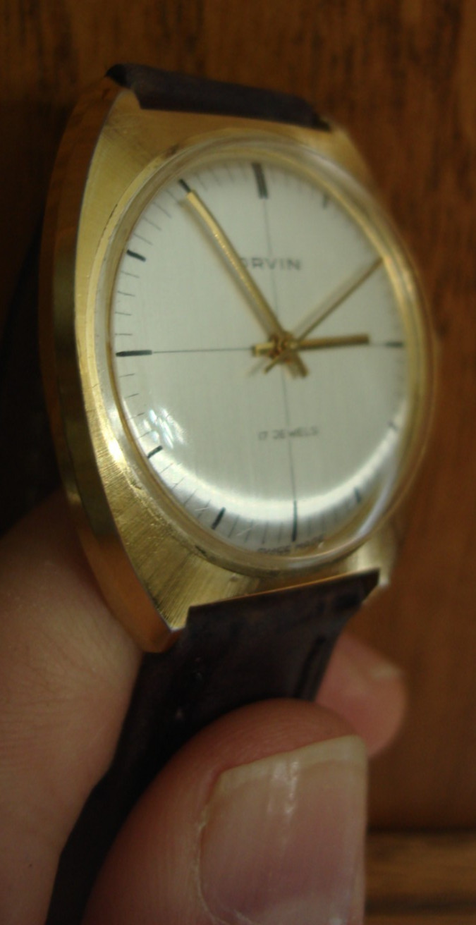1970’s Orvin Brushed Crosshair Dial Swiss 17 Jewels AS ST 1950/51 wristwatch