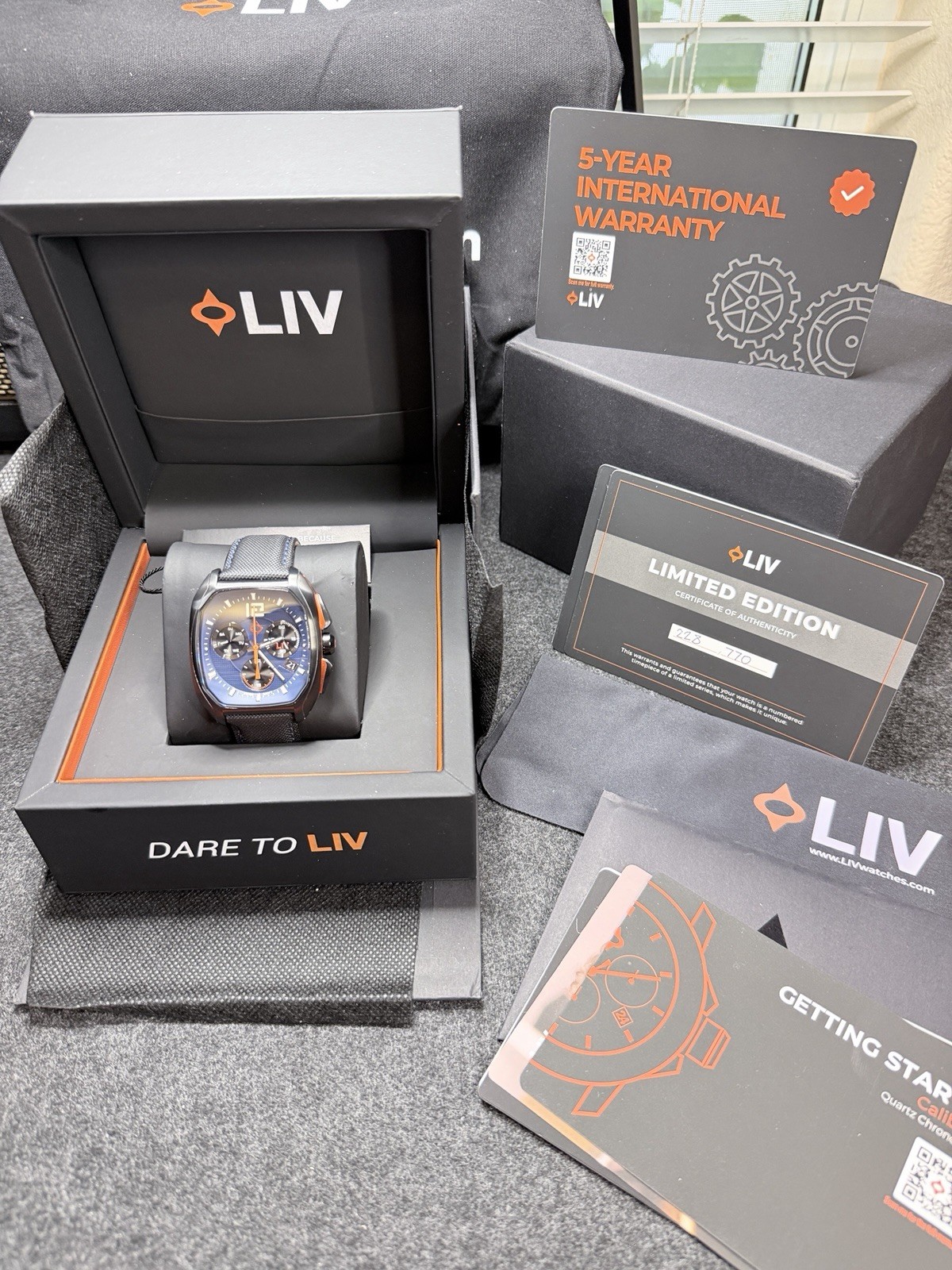 LIV Rebel Cobalt DDC Swiss Men’s Watch – Limited Edition #0758/1500