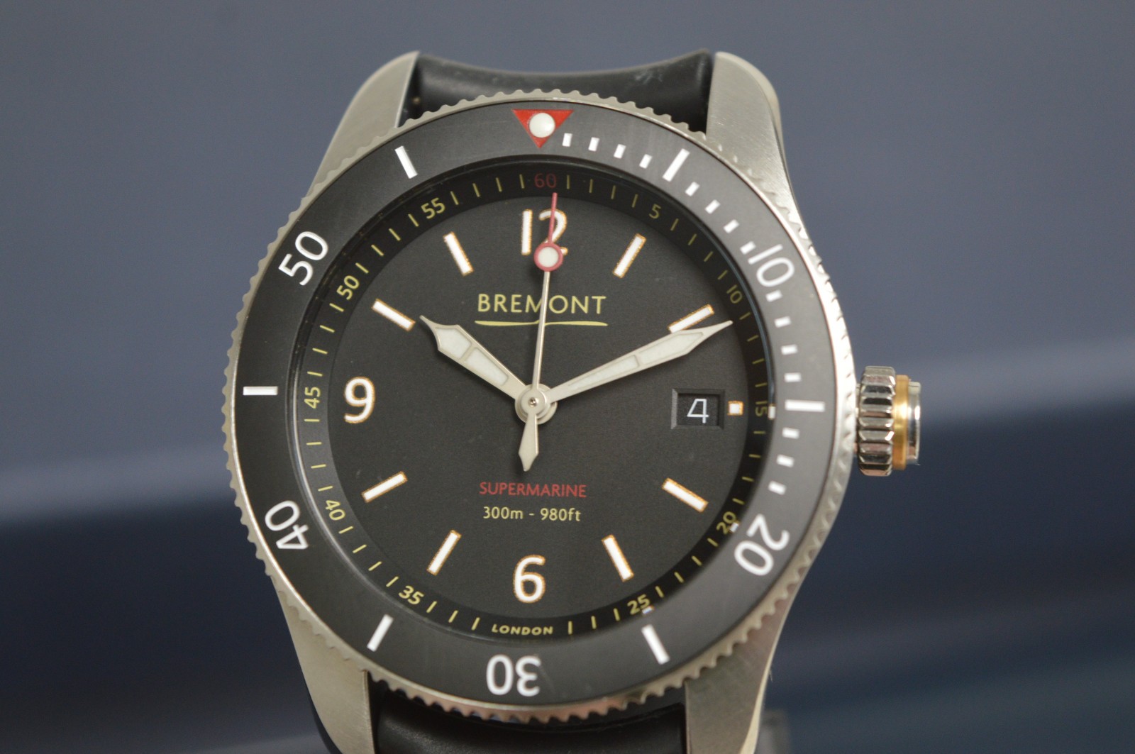 Bremont Supermarine S300-BK-R-S 40mm Mens Automatic Divers Watch