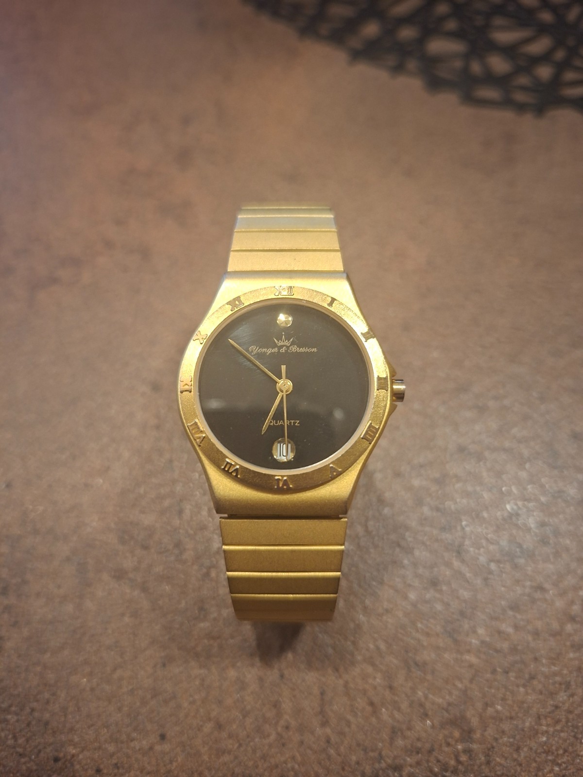 Younger & Bresson Gold-tone Quartz Watch