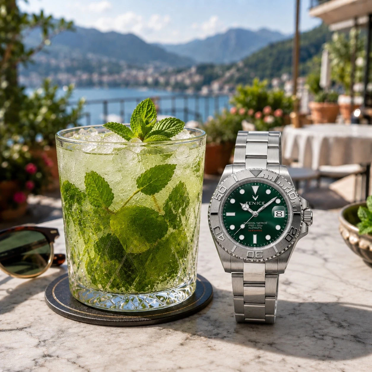 Phoenix Subtrack SEA Green Arctic 10ATM Automatic Watch with Miyota Movement