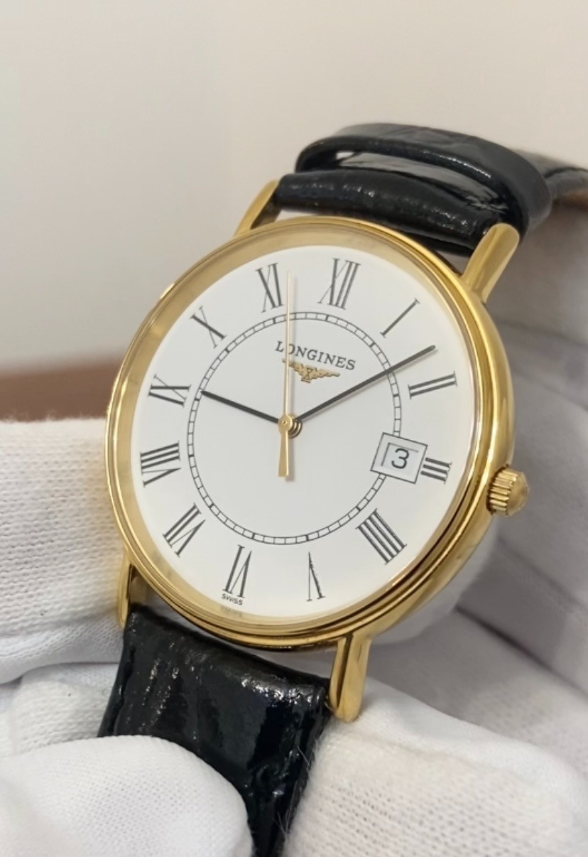 ▶[MINT] Longines Grand Classic L4.720.2 33mm White Roman Date Quartz Men’s Watch