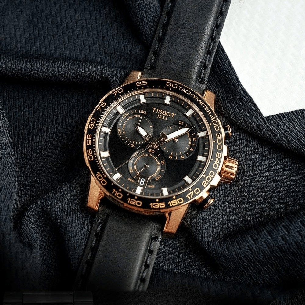 TISSOT Supersport Chrono T125.617.36.051.00 Black Dial Watch 45.5mm