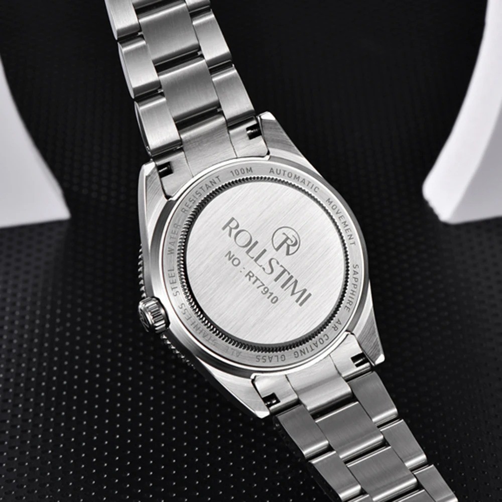 ROLLSTIMI RT7910 2026 Luxury Automatic Mechanical Stainless Steel Mens Watch