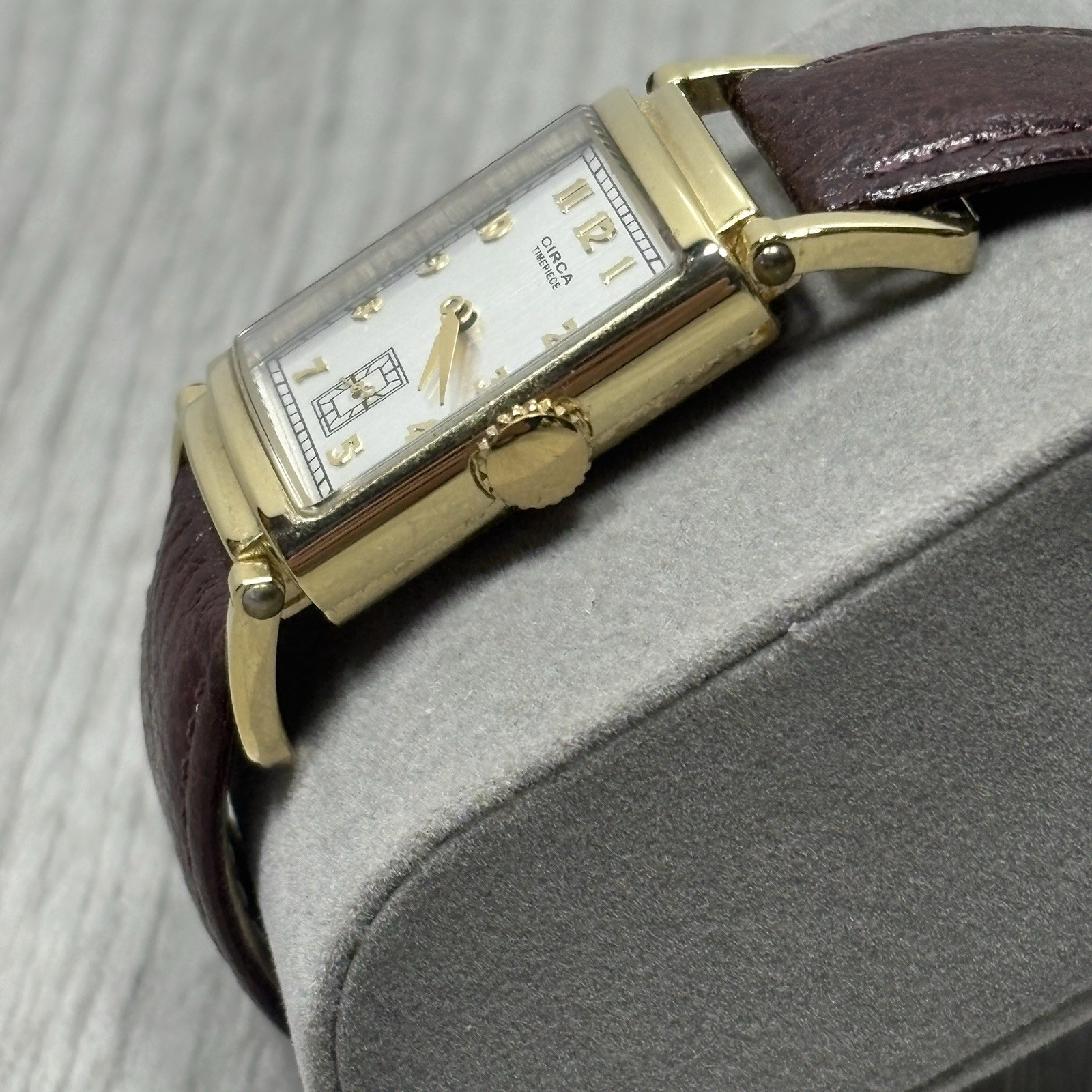 Circa CT106T Vintage 23K Gold Plated Quartz Wrist Watch – Needs Battery