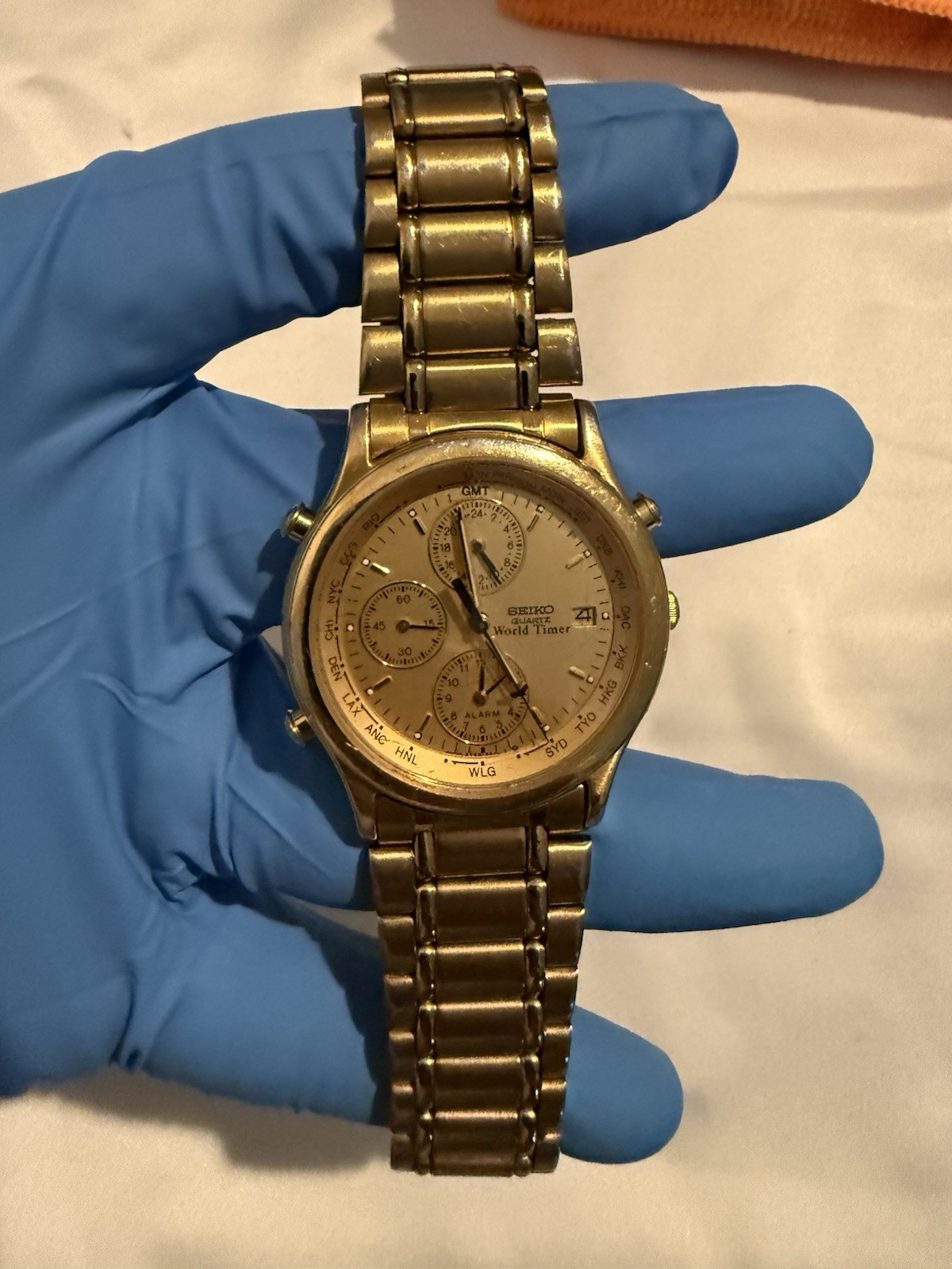 Vintage Seiko World Timer GMT (Running) Watch