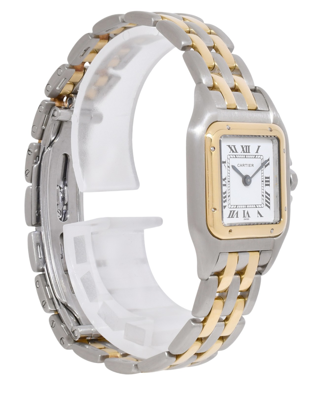 Cartier Panthere Small 2 Row 18k Yellow Gold/Steel Ladies 23mm Watch