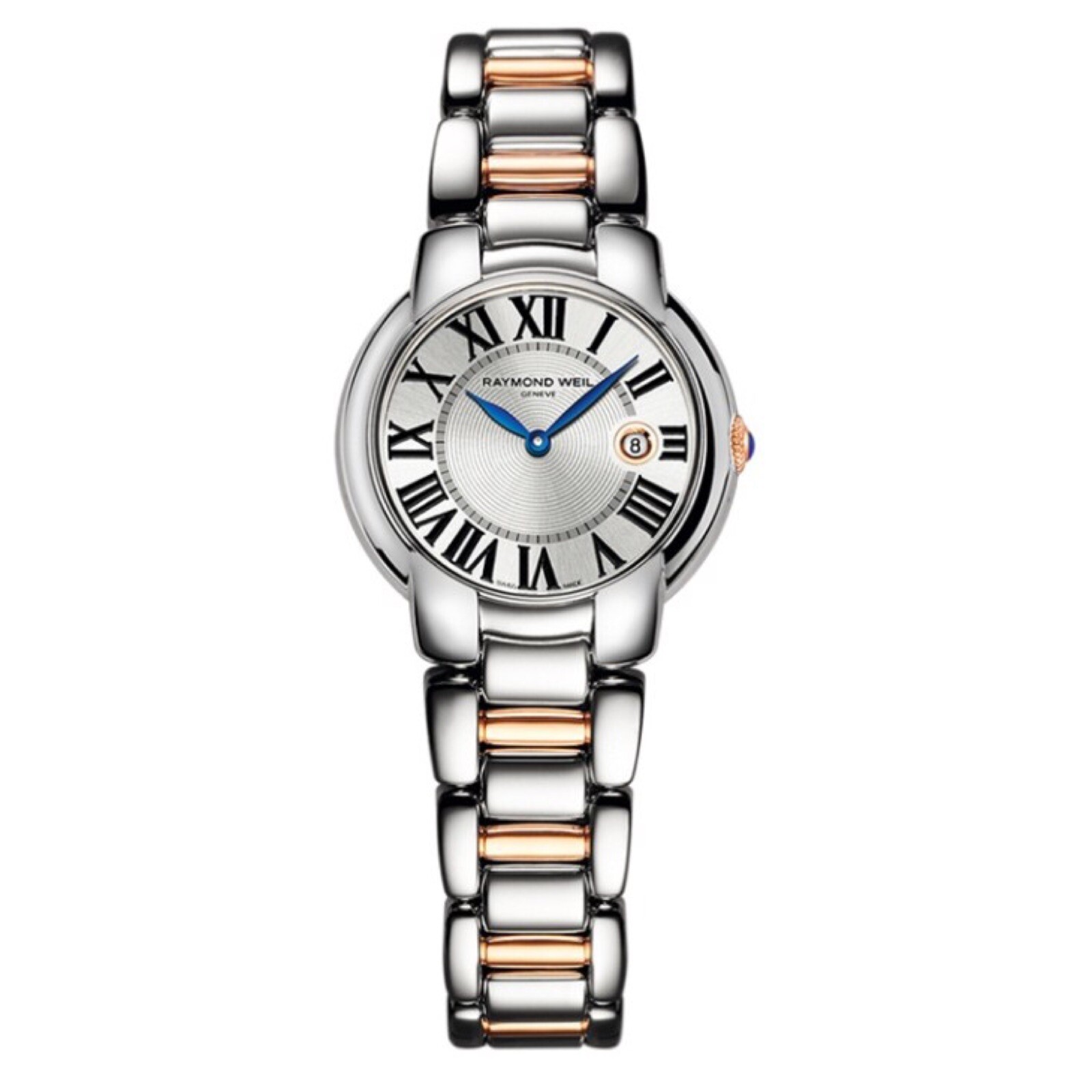 Raymond Weil Jasmine Silver Dial Rose Gold PVD Steel Ladies Watch 5229-S5-00659