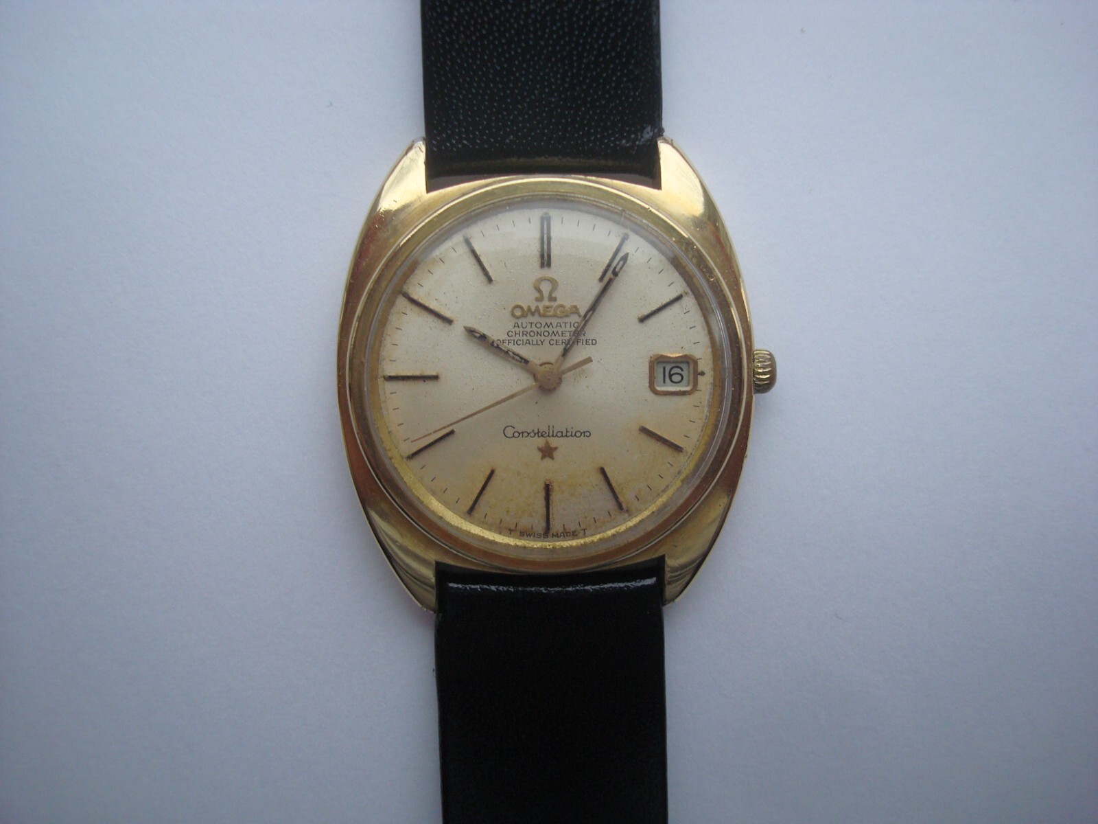 Omega Constellation Chronometer 561 Mens Automatic Watch 24j. 5 Pos. Date Runs