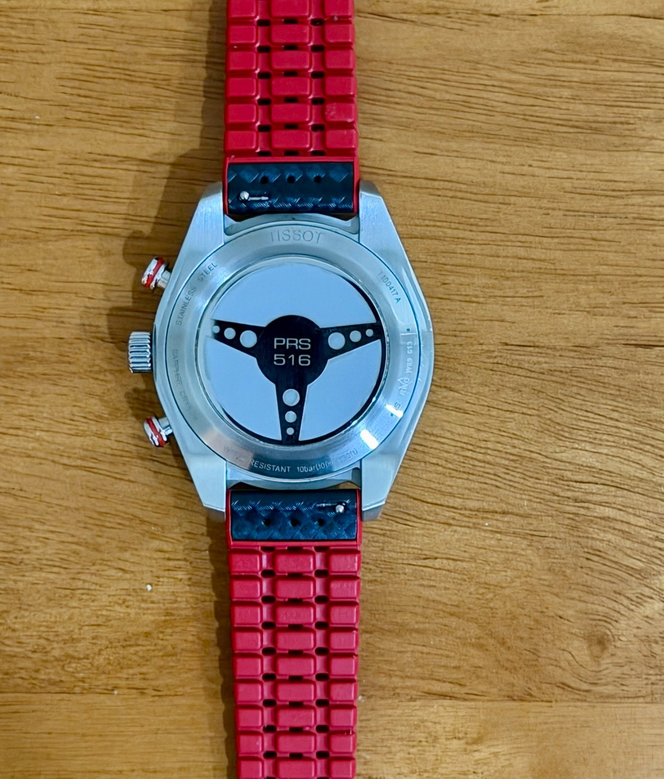 TISSOT PRS 516 Quartz Chronograph T1004171604100 Blue 2 straps Free shipping