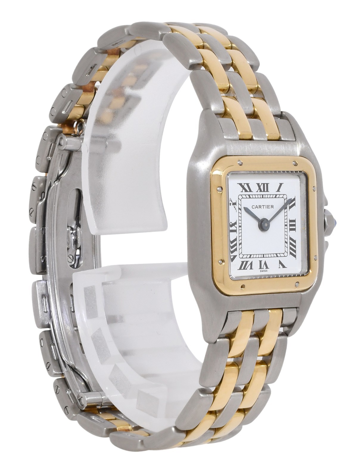 Cartier Panthere Small 2 Row 18k Yellow Gold/Steel Ladies 23mm Watch