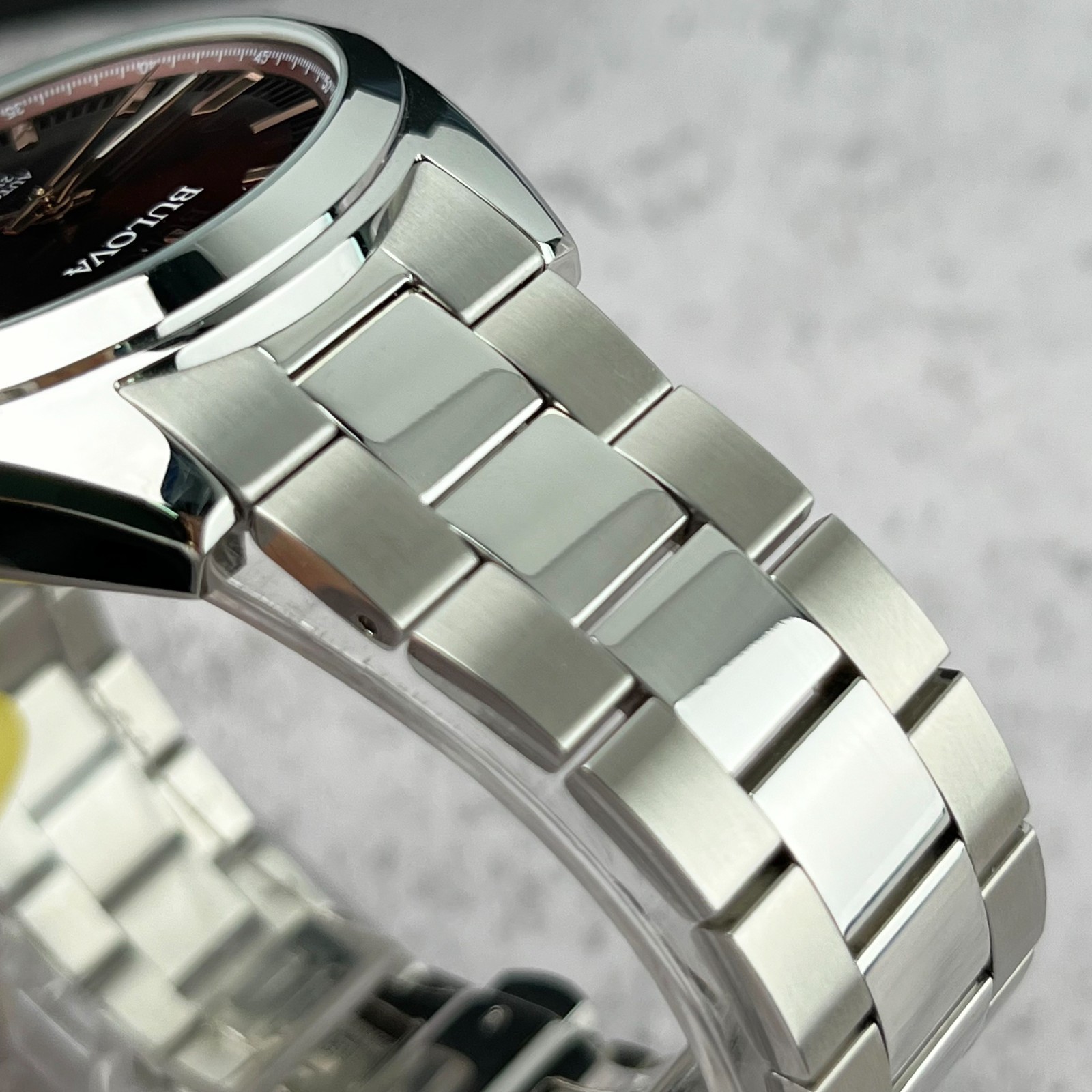 Bulova Surveyor Automatic Watch 98B422 Red Dial Stainless Steel Men’s Watch