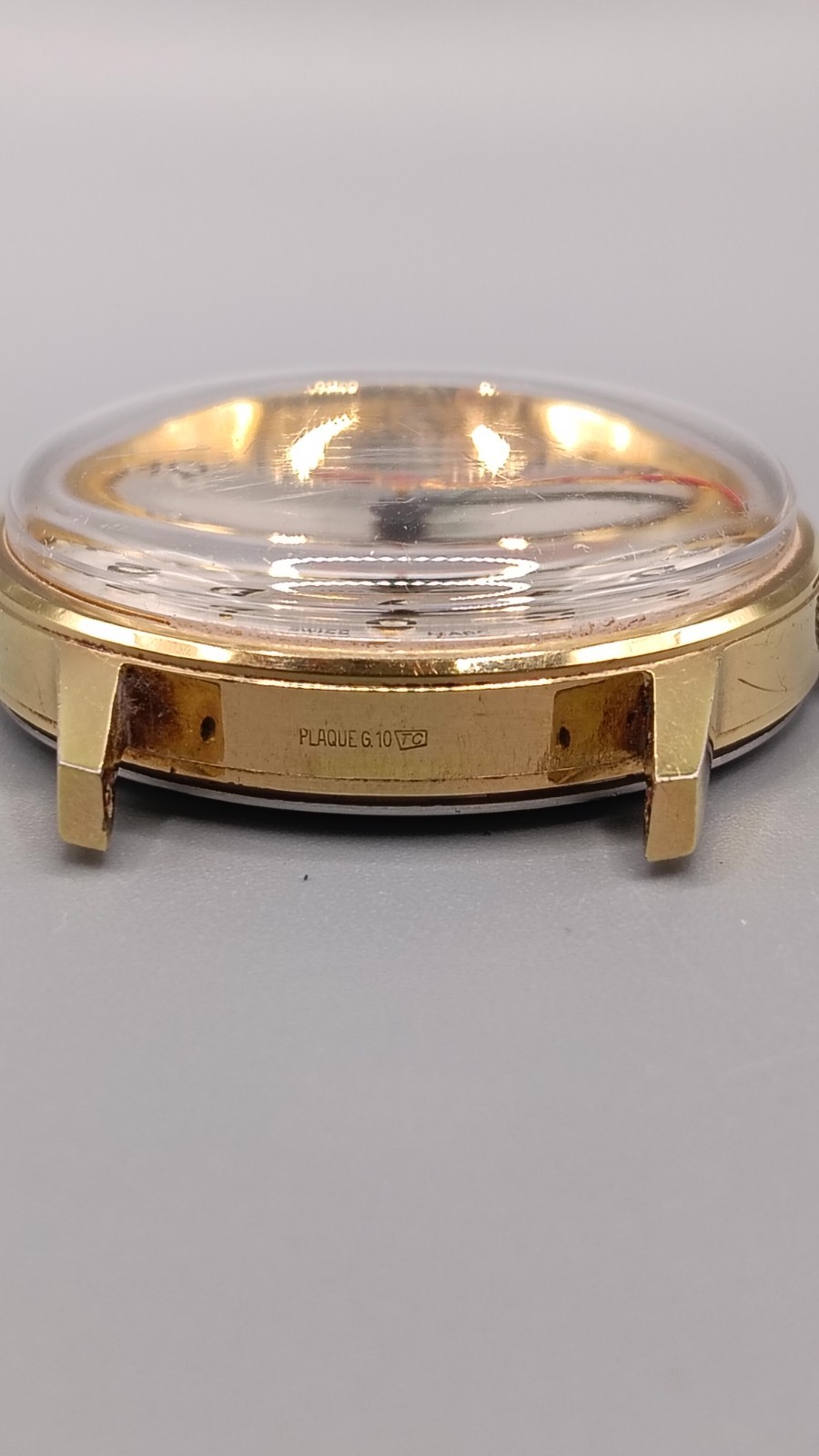Vintage 1960s Avia Manual Wind 17 Jewels Silver Dial Swiss Gold Plated Running